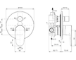 Ideal Standard Cerafine O - Baterie pod omítku pro 2 spotřebiče, černá BD135XG