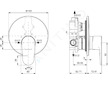 Ideal Standard Cerafine O - Sprchová baterie pod omítku s 1 výstupem, černá BD134XG