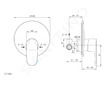Ideal Standard Cerafine O - Sprchová baterie pod omítku s tělesem, černá A7192XG