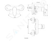 Ideal Standard Cerafine O - Sprchová nástěnná baterie, černá BC499XG