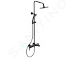 Ideal Standard Cerafine O - Sprchový set s vanovou baterií, průměr 20 cm, 1 proud, černá BC525XG
