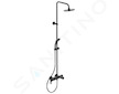 Ideal Standard Cerafine O - Sprchový set s vanovou baterií, průměr 20 cm, 1 proud, černá BC749XG
