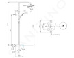 Ideal Standard Cerafine O - Sprchový set s vanovou baterií, průměr 20 cm, 1 proud, chrom BC525AA