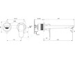 Ideal Standard Cerafine O - Umyvadlová baterie pod omítku, 2-otvorová instalace, černá BD133XG