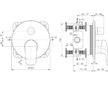 Ideal Standard CeraFlex - Baterie pod omítku, chrom A6725AA