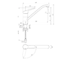 Ideal Standard CeraFlex - Dřezová baterie, sklopná pod okno, BlueStart, chrom BC132AA