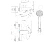 Ideal Standard CeraFlex - Vanová baterie s příslušenstvím, chrom B1722AA