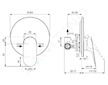 Ideal Standard Ceralife O - Sprchová baterie pod omítku, s tělesem, chrom BE022AA