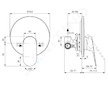 Ideal Standard Ceralife O - Sprchová baterie pod omítku, s tělesem, hedvábná černá BE022XG