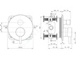 Ideal Standard CeraLine - Baterie pod omítku pro 2 spotřebiče, černá A7389XG