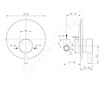 Ideal Standard CeraLine - Baterie pod omítku s tělesem, černá A6940XG