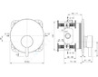 Ideal Standard CeraLine - Sprchová baterie pod omítku s 1 výstupem, černá A7388XG
