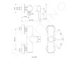 Ideal Standard CeraLine - Sprchová nástěnná baterie, černá BC200XG