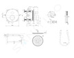 Ideal Standard CeraLine - Sprchový set s baterií pod omítku, s tělesem, průměr 20 cm, matná černá BD193XG