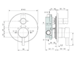 Ideal Standard CeraLine - Vanová baterie pod omítku s tělesem, chrom A6939AA