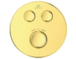 Ideal Standard CeraTherm Navigo - Termostatická sprchová baterie pod omítku pro 2 spotřebiče, Brushed Gold A7296A2