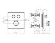 Ideal Standard CeraTherm Navigo - Termostatická sprchová baterie pod omítku pro 2 spotřebiče, chrom A7302AA