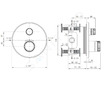 Ideal Standard CeraTherm Navigo - Termostatická sprchová baterie pod omítku, Silver Storm A7295GN