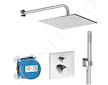 Ideal Standard CeraTherm - Sprchový set s termostatem pod omítku, s tělesem, 30x30 cm, chrom A7572AA