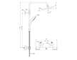 Ideal Standard CeraTherm - Sprchový set T25 s termostatem, 20 cm, 1 proud, černá A7545XG