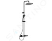 Ideal Standard CeraTherm - Sprchový set T25 s termostatem, 20 cm, 1 proud, černá A7546XG