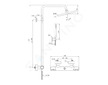 Ideal Standard CeraTherm - Sprchový set T25 s termostatem, 30 cm, 1 proud, černá BC748XG