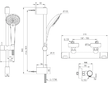 Ideal Standard Ceratherm T25 - Sprchový set s termostatem, 2 proudy, chrom A8528AA