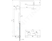 Ideal Standard Ceratherm T25 - Sprchový set s termostatem, průměr 25 cm, hedvábná černá A8489XG