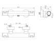 Ideal Standard CeraTherm - Termostatická sprchová baterie T25, černá A7201XG