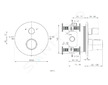 Ideal Standard CeraTherm - Termostatická vanová baterie pod omítku, černá A5814XG