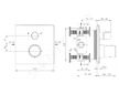 Ideal Standard CeraTherm - Termostatická vanová baterie pod omítku, Magnetic Grey A7522A5