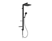 Ideal Standard CeraTwist ALU+ - Sprchový set bez baterie, 26x26 cm, 2 proudy, hedvábná černá BE213XG