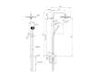 Ideal Standard Ceratwist T25+ - Sprchový set bez baterie, 26x26 cm, 2 proudy, chrom BE237AA