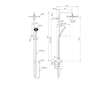 Ideal Standard Ceratwist T25N - Sprchový set bez baterie, 26x26 cm, 2 proudy, chrom BE230AA