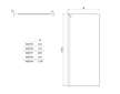 Ideal Standard Connect 2 - Sprchová stěna Wetroom 90 cm, silver bright/čiré sklo K9377EO