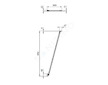 Ideal Standard Connect 2 - Upevňovací rameno, černá K9381V3
