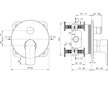 Ideal Standard Connect Air - Baterie pod omítku, chrom A7035AA