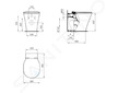 Ideal Standard Connect Air - Stojící WC s AquaBlade technologií, s Ideal Plus, bílá E0042MA