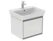 Ideal Standard Connect Air - Umyvadlo Cube 55x46x16 cm, s přepadem, otvor pro baterii, s Ideal Plus, bílá E0299MA