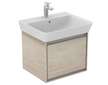 Ideal Standard Connect Air - Umyvadlo Cube 55x46x16 cm, s přepadem, otvor pro baterii, s Ideal Plus, bílá E0299MA