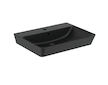 Ideal Standard Connect Air - Umyvadlo Cube 60x46x16 cm, s přepadem, otvor pro baterii, černá E0298V3