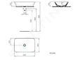 Ideal Standard Connect Air - Umyvadlo na desku 60x40x13 cm, s Ideal Plus, bílá E0348MA