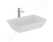 Ideal Standard Connect Air - Umyvadlo na desku 60x40x13 cm, s Ideal Plus, bílá E0348MA