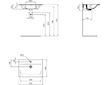 Ideal Standard Connect Air - Umyvadlo nábytkové 64x46x17 cm, s přepadem, otvor pro baterii, s Ideal Plus, bílá E0289MA
