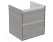 Ideal Standard Connect Air - Umyvadlová skříňka 48x41x52 cm, šedý dub/matný bílý lak E1607PS