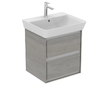 Ideal Standard Connect Air - Umyvadlová skříňka 48x41x52 cm, šedý dub/matný bílý lak E1607PS