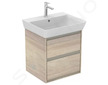 Ideal Standard Connect Air - Umyvadlová skříňka 48x41x52 cm, světlé dřevo/matný světle hnědý lak E1607UK