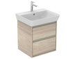 Ideal Standard Connect Air - Umyvadlová skříňka 48x41x52 cm, světlé dřevo/matný světle hnědý lak E1607UK
