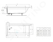 Ideal Standard Connect Air - Vana 170x70 cm, bílá T361701