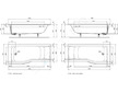 Ideal Standard Connect Air - Vana 170x80 cm, levá, bílá E113401